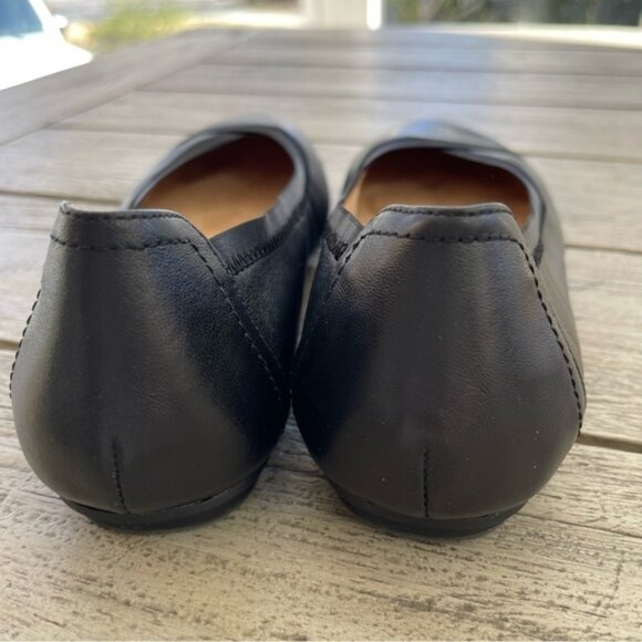 Vionic Carroll Black Leather Ballet Flats Womens - Picture 6 of 7